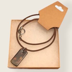 Lauren Ralph Lauren | Tortoise Leather Necklace